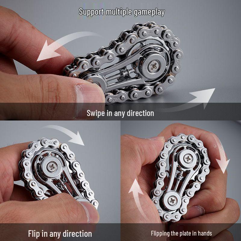 Cross-border Decompression Finger Sprocket Spinner Gear Metal Toy