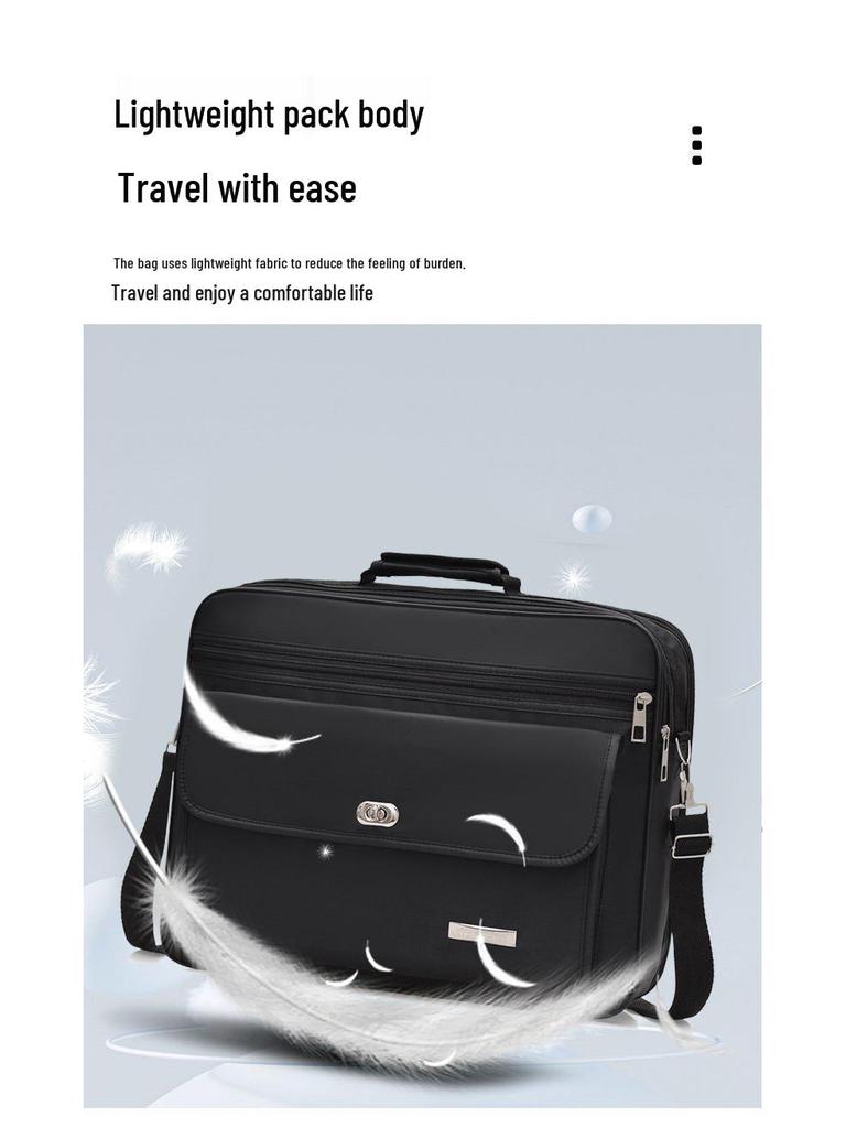 Korean Style Men's Oxford Cloth Crossbody Briefcase - Large Capacity Fashion Computer Handbag