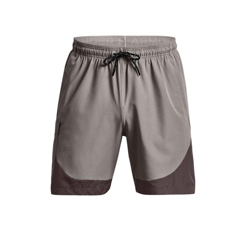 Under Armour RUSH Woven Cargo Shorts Grey Brown Men s 1377649-294 M