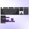 Womier 138-Key Low-Profile PBT Keycaps Full Set for 60%, 65%, 75%, and 100% Cherry Gateron MX Switch Keyboards (Gray and Purple)