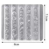 Transparent Silicone Nail Art Molds Reusable Rose Flower Flower Nail Charms Molds 3D Carving Orchid Flower
