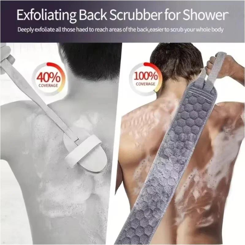 Doccia Esfoliante Scrubber per la Schiena Cintura da Bagno Asciugamano Guanto Palla Fango Profondo Pulito Coreano Panno per Il Corpo per Il Corpo Scrub Posteriore Giapponese Strap Strap