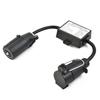 Cars Converter US 7-Way Plug To Eu 7-Pin US 7 Way To EU7/US4 To EU7 Round Connector Trailer Lights Converter Accessories