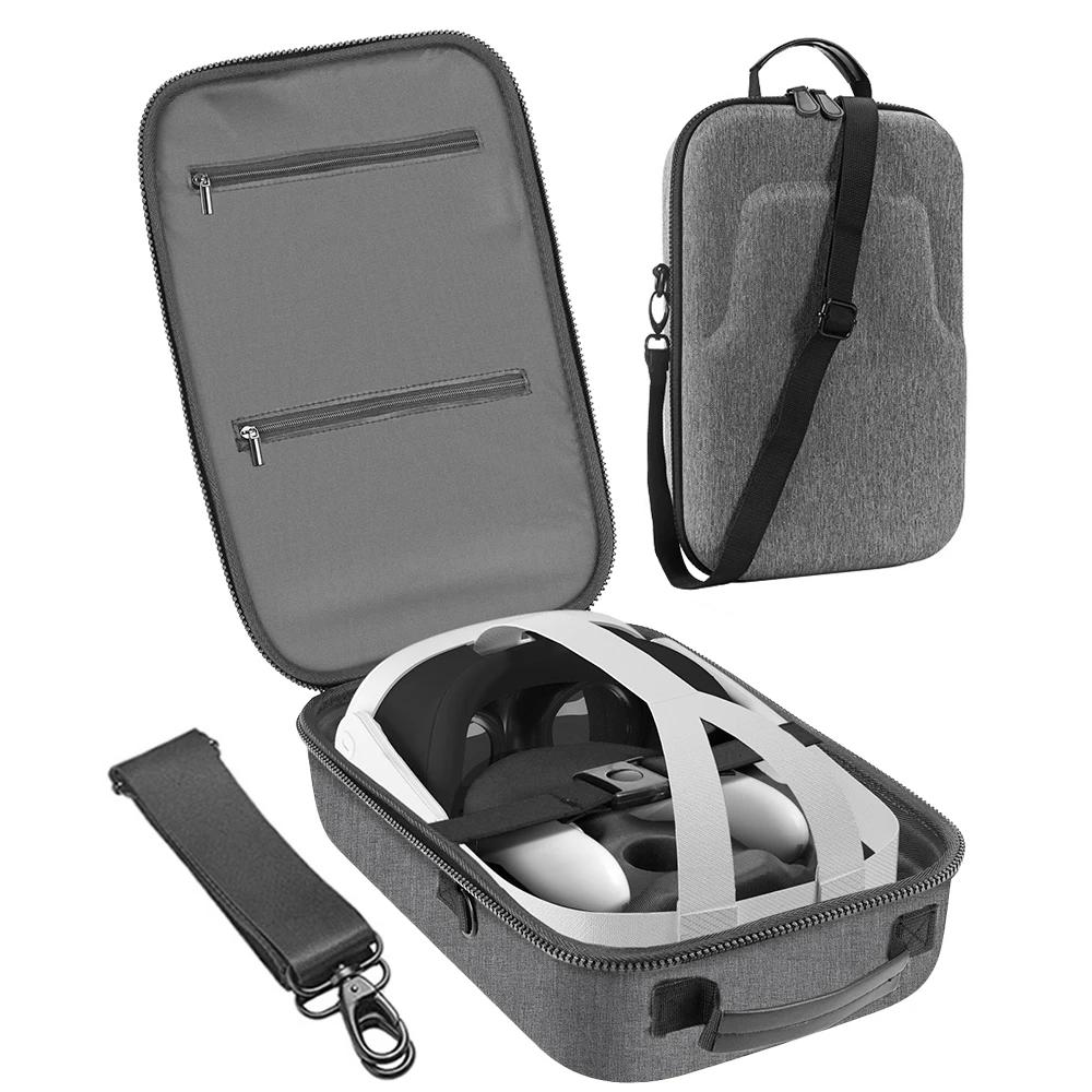 For Meta Quest 3 EVA Storage Bag Portable Box Travel Protective Carrying Case With Shoulder Strap for Meta Quest3 VR Accessories
