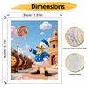 Disney Donald Duck Candy Castle Digital Oil Painting Art Kit Handmade Coloring Painting Home Decor