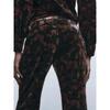 Export Single Za Home High Waist Slim Looking Commuter's All-Matching Velvet Exquisite Print Fashion Wide-Leg Stylish New Arrival Pants Women