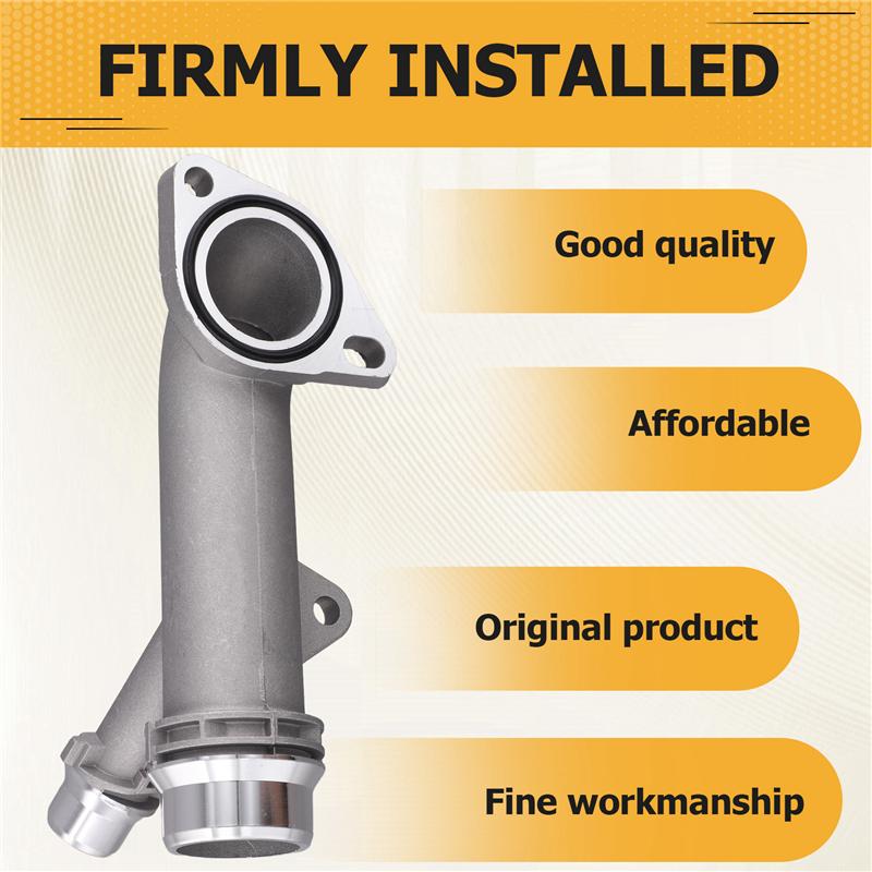 New Aluminium Cooling Radiator Coolant Hose Connector Water Outlet Pipe For BMW E46 E85 E60 E61 E83 E81 E93 11537560130