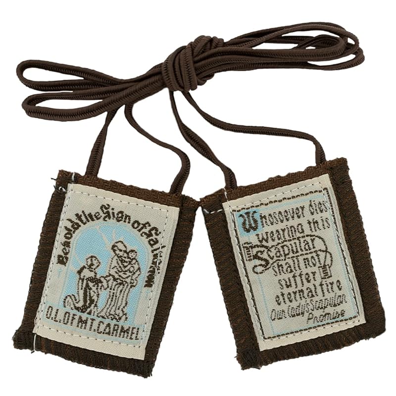 1 X Brown Scapular -   Behold the Sign of Salvation