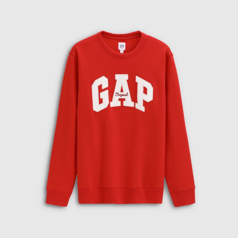 Gap Unisex Letter Logo Fleece Crewneck Sweatshirt