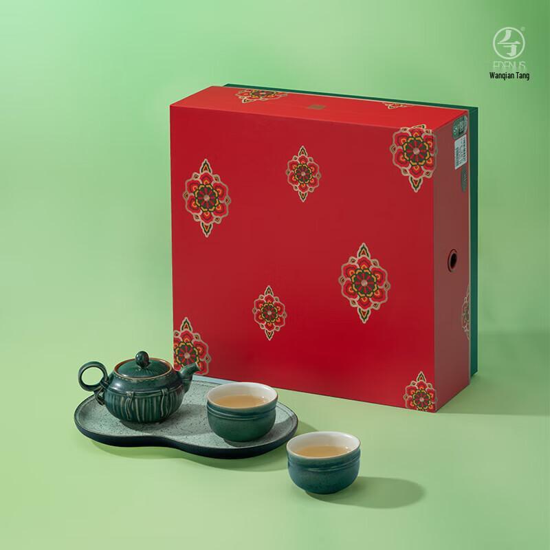 Edenus Tang Palace Green Glaze Ceramic Kung Fu Tea Set