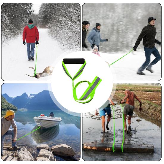 Hirsch Zuggurt Einfach zu Bedienen Schwerlast Reflektierend Verstellbar Hirschgeschirr Leine