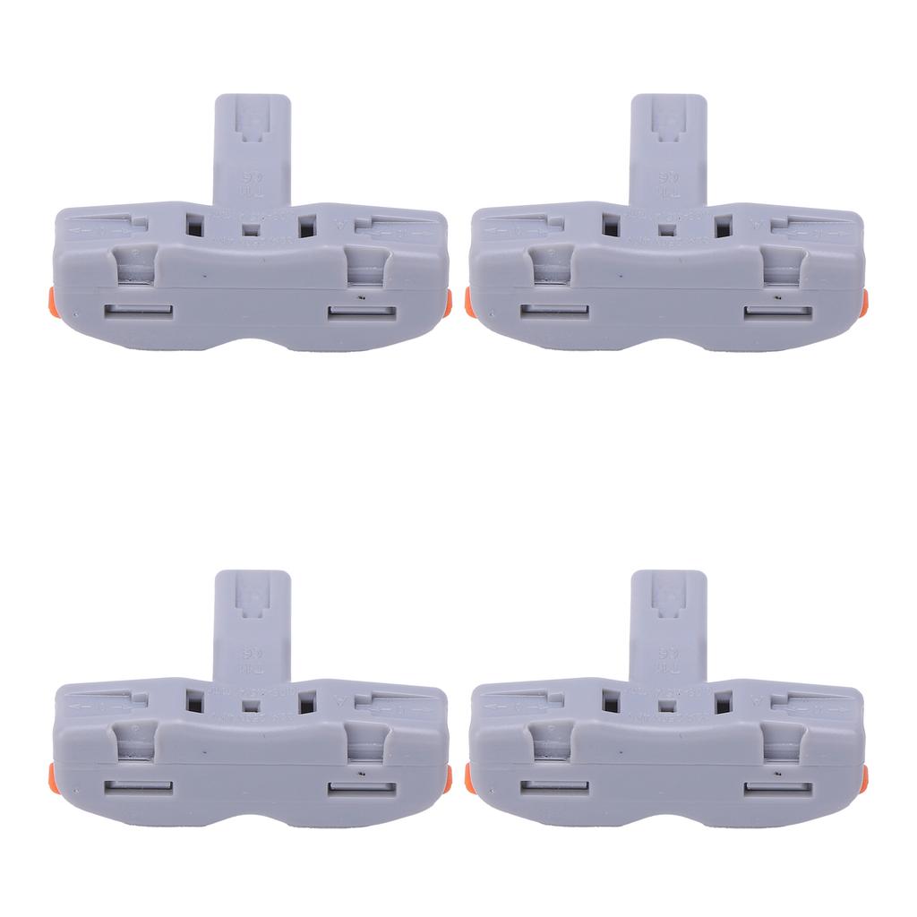 20Pcs Quick Terminal Block Wire Connector TShaped PushType Wiring Splitter SPLT1(Gray )