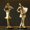 Creative Band Figures Statue Accordion Musician Desk Decoration Ornaments Characters Resins Sculpture Room Aesthetic Decor