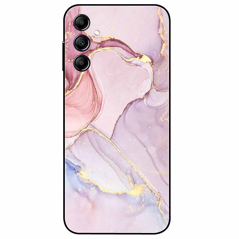 Hülle Für Samsung Galaxy A54 5G A34 A24 S23 Hülle Blume Marmor TPU Weiche Silikonhülle für GalaxyA54 A 34 Bemalte Handyhüllen