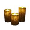 Pine Bark Effect LED Pine Bark Swing Candles Battery Operated Electric Decorative Light  Wedding