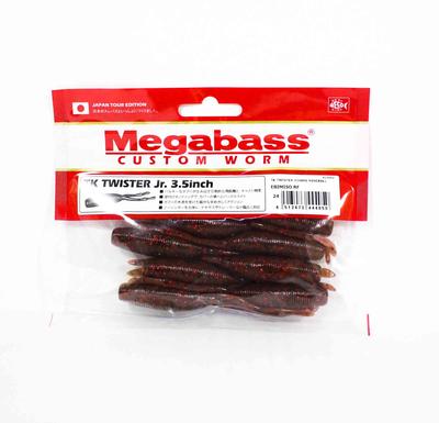 Megabass Weicher Köder TK Twister JR 3,5 Zoll Ebimiso Red F (4050)