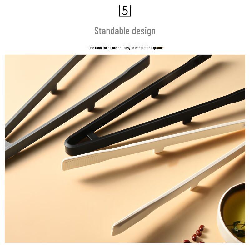 Zhishi Heat-Resistant Kitchen Tongs with Stand