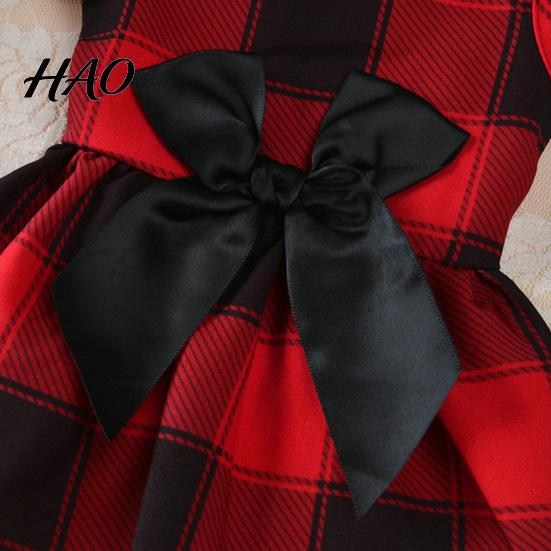 Dog Dress Pet Clothes Grids Pattern Dress-up Soft Texture Cosplay Dogs Princess for Small Costume