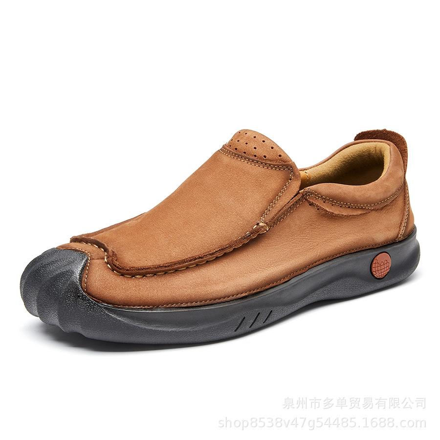 

Мужская обувь внешнеторговая кожаная мужская обувь на мягкой подошве мужская дышащая деловая повседневная кожаная обувь удобная мягкая кожа обувь для папы на одной педали 40