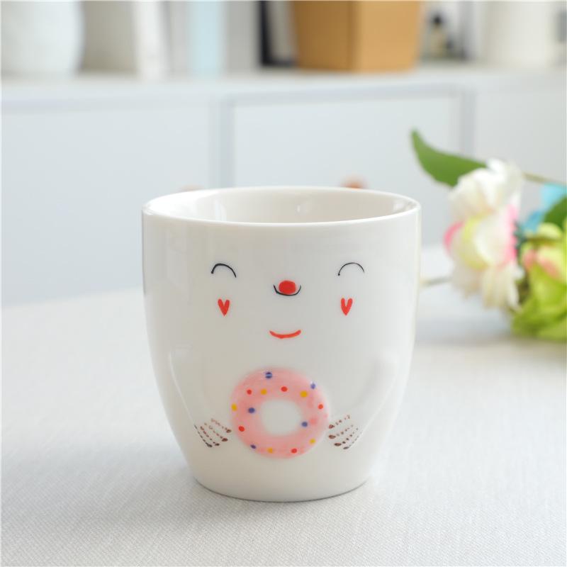 

Cute Ceramic Cup High Value Random Cup Animal Water Cup Hand-Painted Coffee Cup Afternoon Tea Cartoon Milk Breakfast Cup 240ml