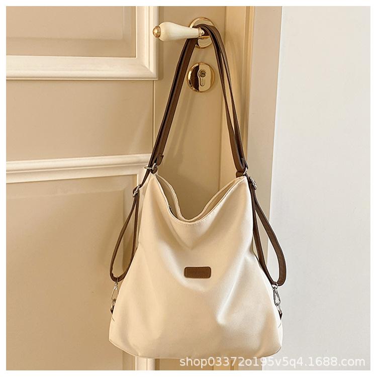 Student class canvas bag women's new autumn and winter large-capacity multi-purpose backpack commuter shoulder underarm tote bag