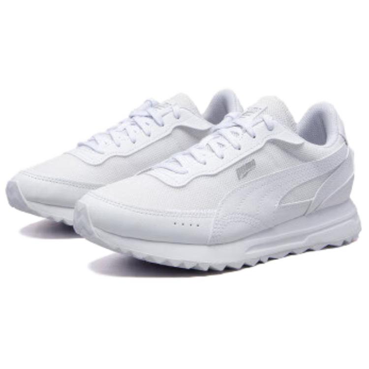 Puma Road Rider Leather Fabric Synthetic Leather Comfortable Daily Low-Top Lifestyle Casual Shoes Unisex Casual Shoes White 397432-06