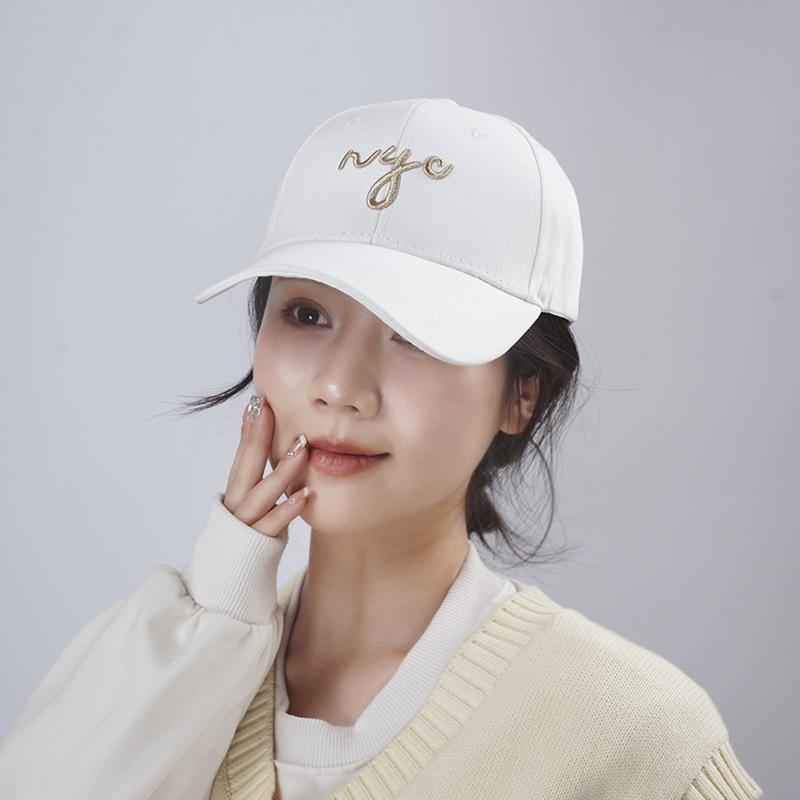Hut Damen neuer Sonnenschutz Sommer Bonbonfarbe Baseballkappe Buchstabenstickerei Kappe Paar Sonnenschirm Herrenhut
