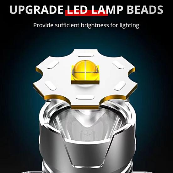 1 Set Fishing Miner Lamp High Brightness Rechargeable Smart Battery Display Illumination Head-mounted Small Flashlight for Outdoor