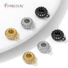 18K Gold Plated Brass with Zircon Bails,Jewelry Bail,Necklace Pendant Holder,Bails For Pendants,Supplies For Jewelry Accessories