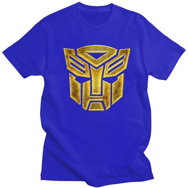 Individuelles Mode Cartoon Autobot Transformers Auto T-Shirt Herren Kurzarm T-Shirt Streetwear Tee Slim Fit T-Shirts Geschenk