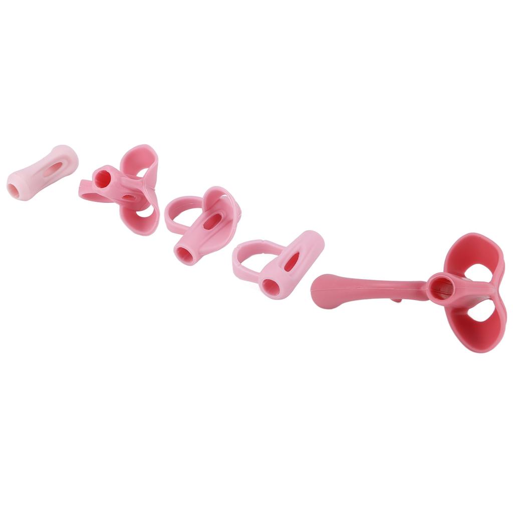 5pcs Pencil Grips Silicone Handwriting Training Pencil Pencil Posture Correction Holder with Storage Box for Kids