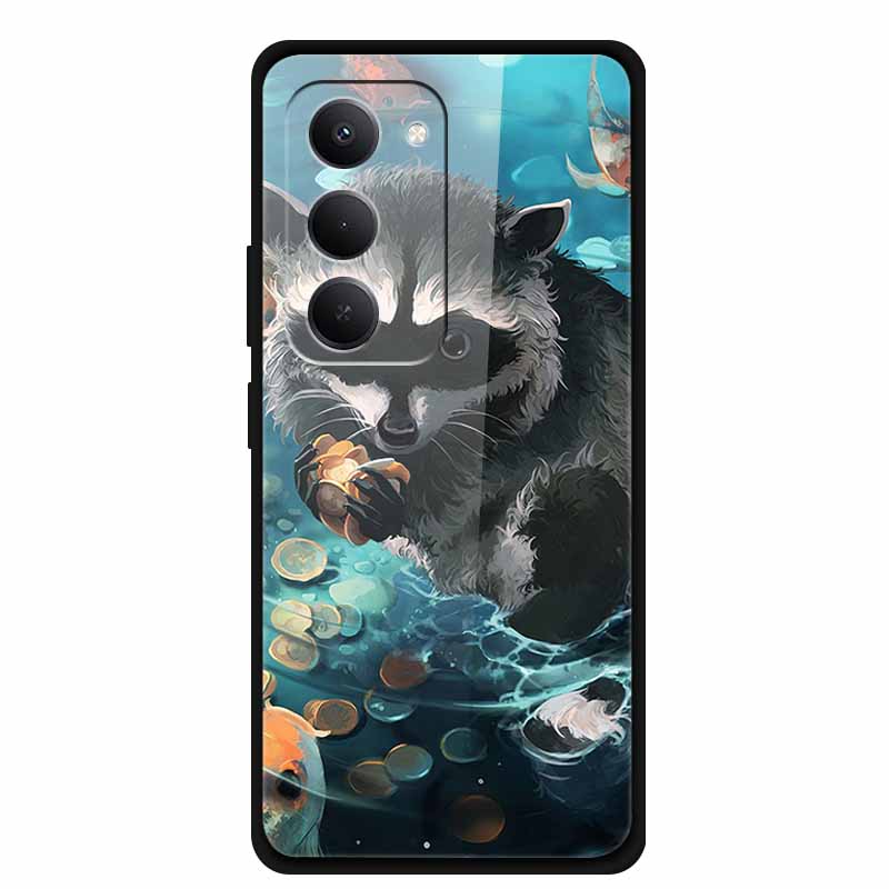 For Redmi 15 5G Case 6.9" 25057RN09E Tempered Glass Hard Covers For Redmi 15 4G 2025 Luxury Phone Cases Protective Bumper Fundas