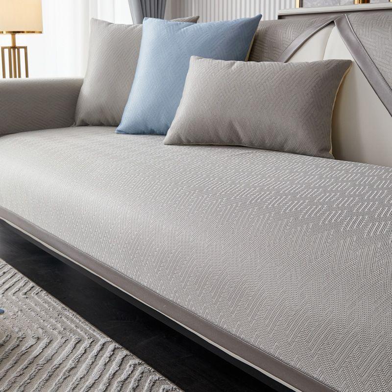 

Sofa Cushion Leather Light Luxury Summer Summer Mat Seat Cushion Simple Sofa Bed High-End Non-Slip Leather Sofa Cover 70*70cm