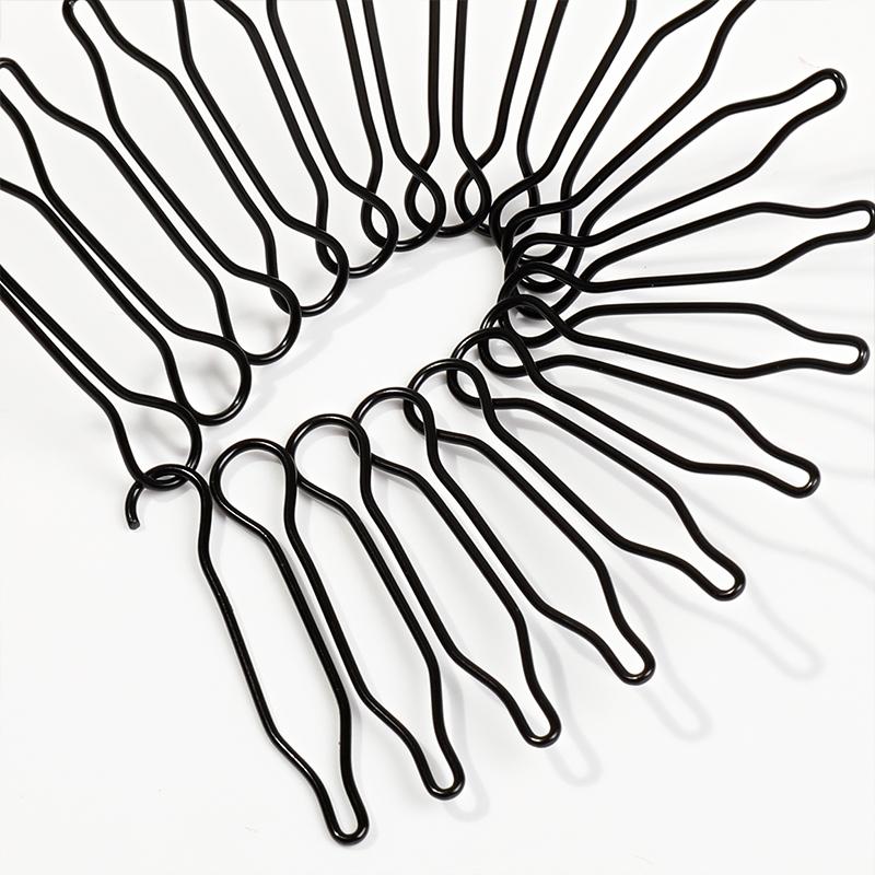 4Pcs Women Girls French Twist Updo Bun Holder Tools Invisible Broken Hair Hairpin Base U Shape Hair Styling Accessories