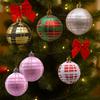 6pcs Painted Christmas Balls Pendant Shatterproof Christmas Gift Balls  Hotel Mall