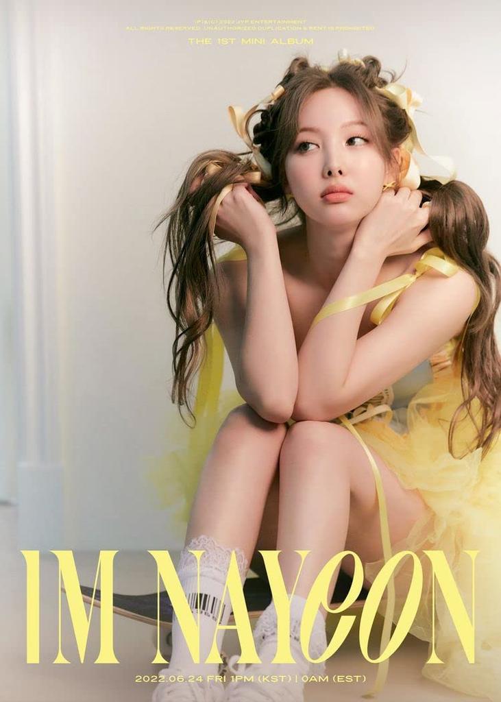 Twice Nayeon IM NAYEON 1st Solo Mini Album Version Polaroid Clear Business Interview Poster On Sealed A-I'M CD+PhotoBook+Envelope+1p PhotoCard+1p