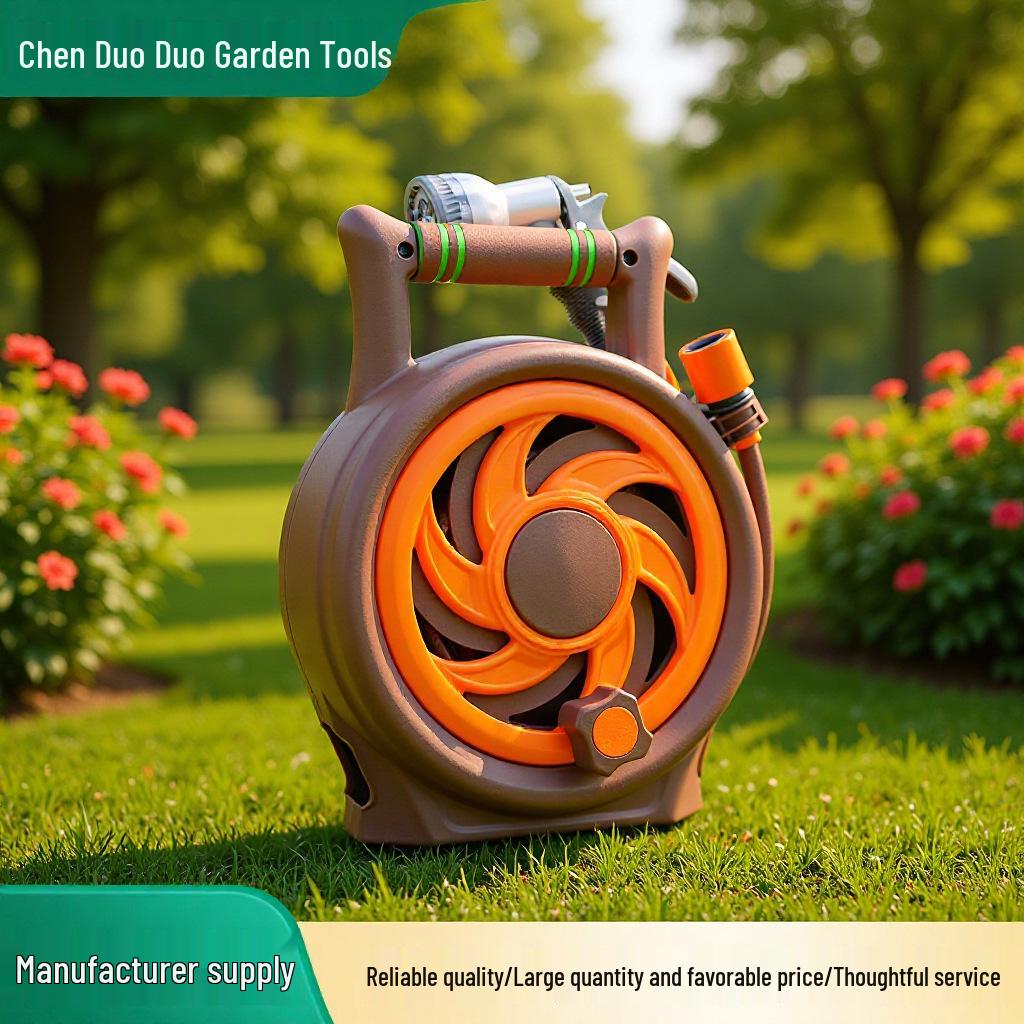 Portable High-Pressure Car Wash & Garden Hose Set with One-Click Retractable Spray Gun 10m hose