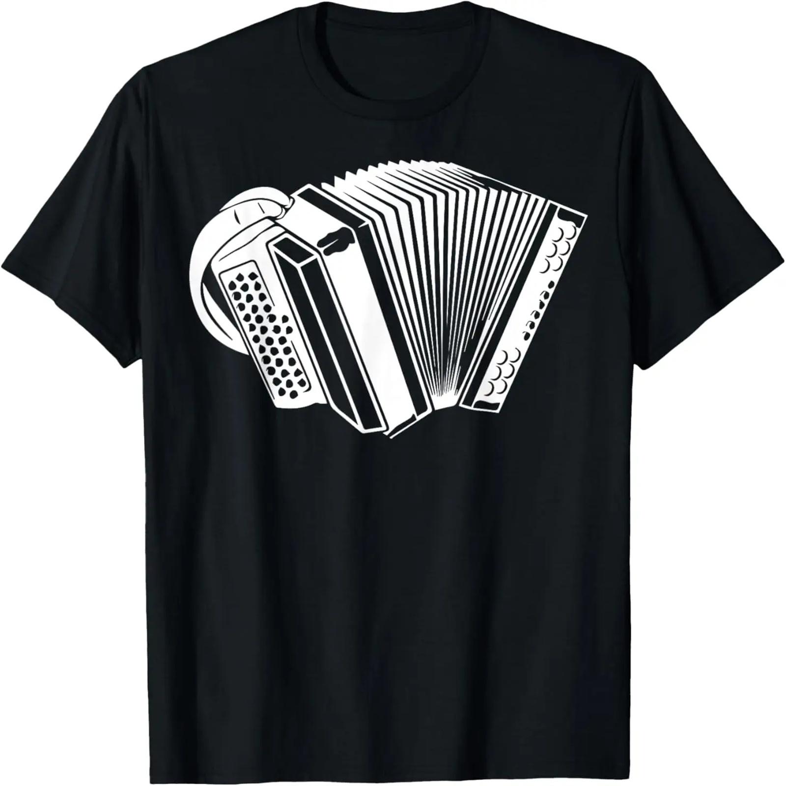 

Graphic Accordion Instrument Men Women Hobby Learn Musician T-Shirt XXXXXL чёрный