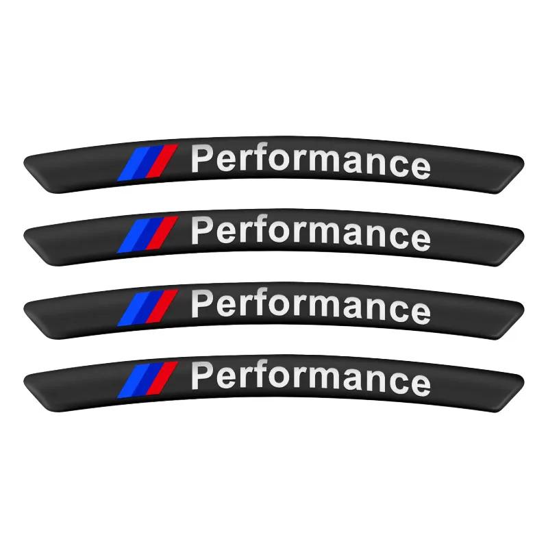 XOFDE1 4Pcs Car Wheel Badge Sticker Emblem Decoration For BMW E36 E46 E90 E60 E39 F30 F10 F20 X5 E70 E53 G30 E91 E92 E93 E87 E83 F25
