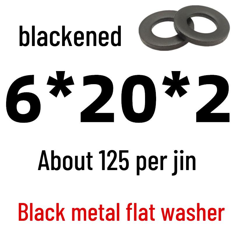 Thickened Black Iron Flat Washer for Screws, Non-standard Round Design