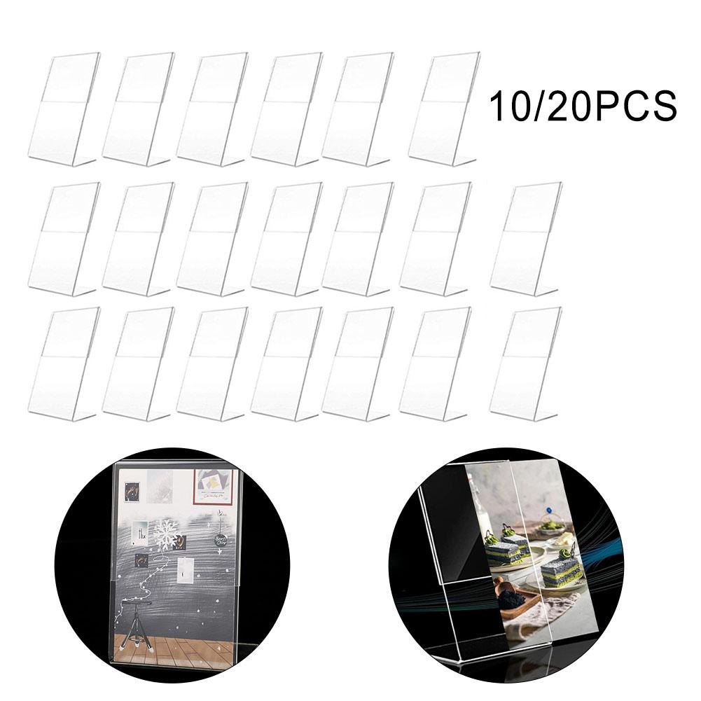 Transparent Photo Stand Sleek Acrylic Display Holder for 10cmx15cm Images