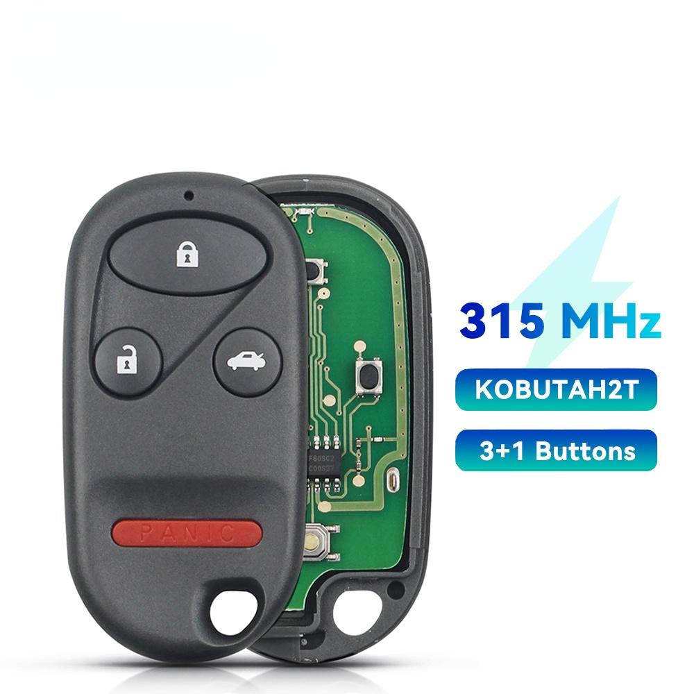 KEYYOU 3/4 Buttons For Honda CRV Civic Pilot Accord Entry Remote Key Fob A269ZUA101 NHVWB1U521 NHVWB1U523 KOBUTAH2T 433/315Mhz