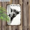 2D Flat, 1pc Vintage Humorous Aluminium Wall Art Sign "Are You Pooping!"- 8"x12" Aluminium Rustic Bathroom Decor, Funny Highland Cow Wall Art, Gag
