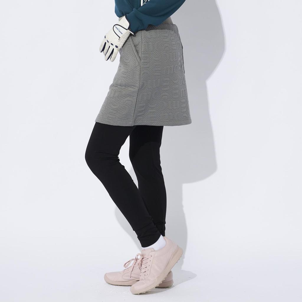 Marie Claire Women's Quilted Skirt with Leggings, Gray, 734327