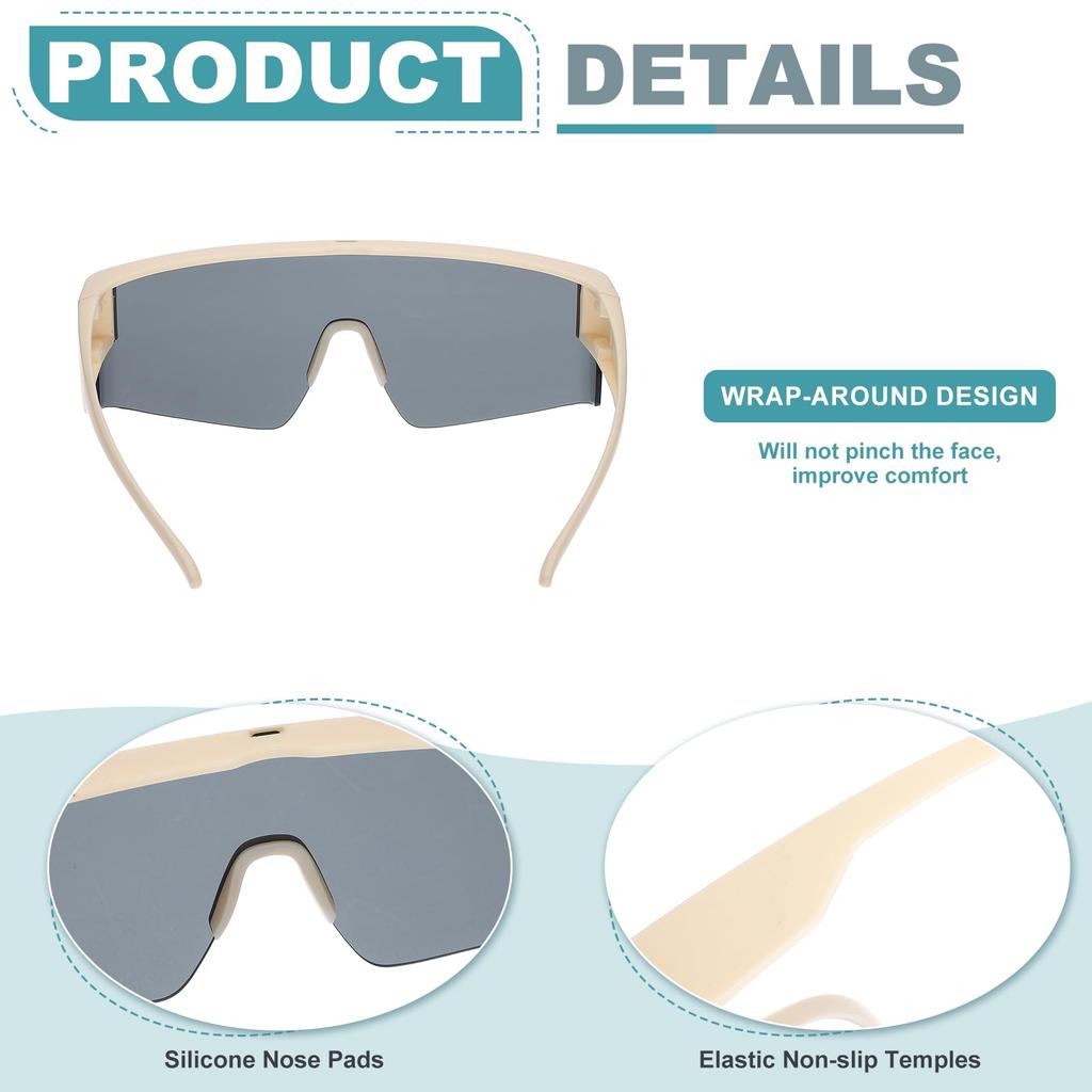 Sports Polarized for Beige Gray [uxcell] Sunglasses, Unisex, Lenses, Cycling, Hiking, Driving, Fishing, Running, &