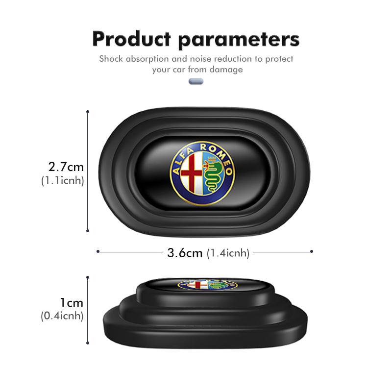 Car Trunk Sound Insulation Pad Auto Door Shock Absorbing Anti-collision Cushion Sticker For Alfa Romeo 159 Giulietta 156 147