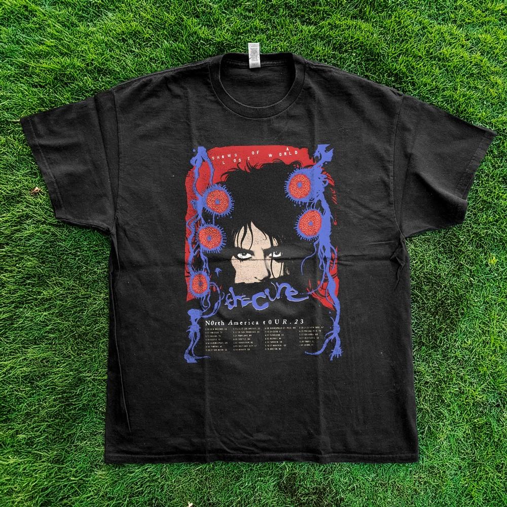 

HOT The Cure Shows Of A Lost World North America Tour Graphic Tee Size S to 5XL Unisex T-Shirt XXXL
