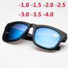 -1.0 -1.5 -2.0 -2.5 -3.0 -3.5 -4.0 Gafas de Sol para Miopía Terminadas Hombres Mujeres Moda Lente Azul Cuadrado Miopes
