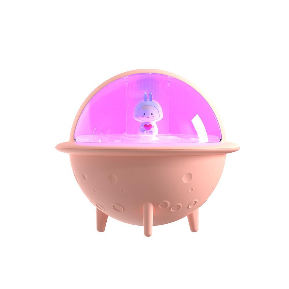 New Desktop Jellyfish Humidifier with Colorful Atmosphere Light and Flame Simulation Aromatherapy.