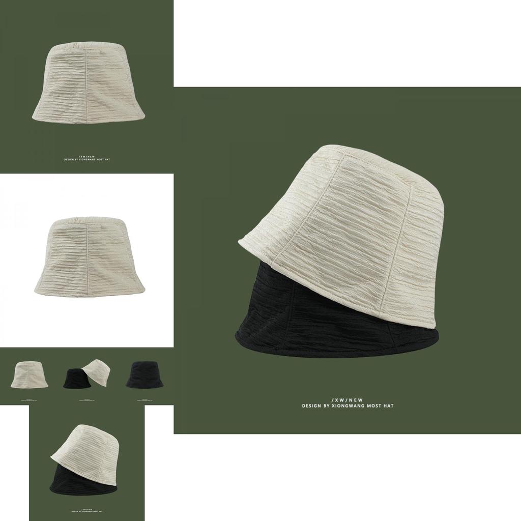 Stylish Designer Chiffon Bucket Hat For Women Breathable Sun Protection Summer Hat